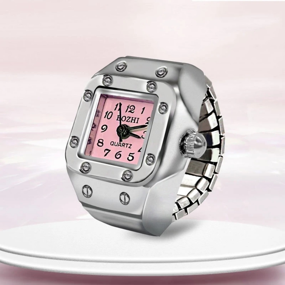 Jewelry Watches For Men - ساعة إصبع مبتكرة بتصميم مربع، هيكل