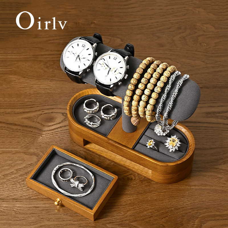 Jewelry Box That Holds Watches - Oirlv خشب متين ساعة منظم الرف
