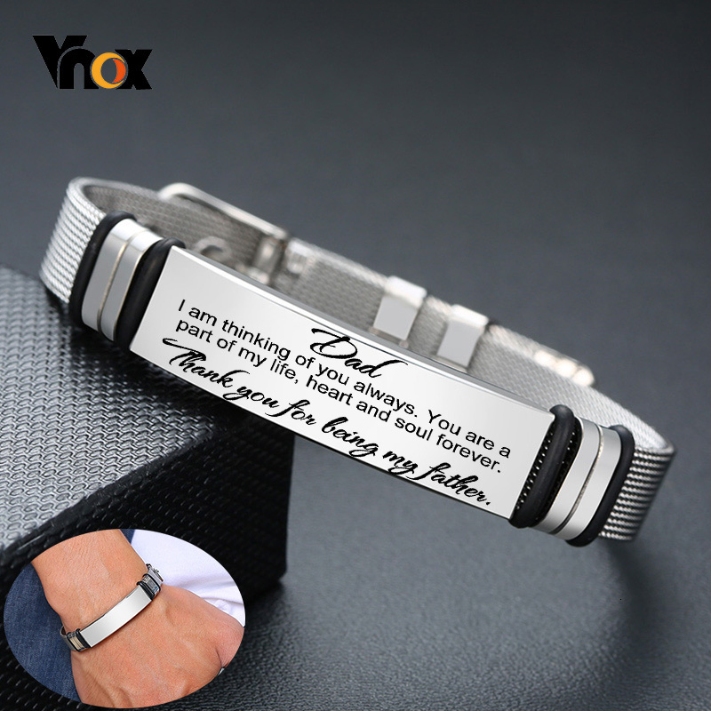 Jewelry Watches For Men - أساور Vnox للرجال من الفولاذ المقاوم