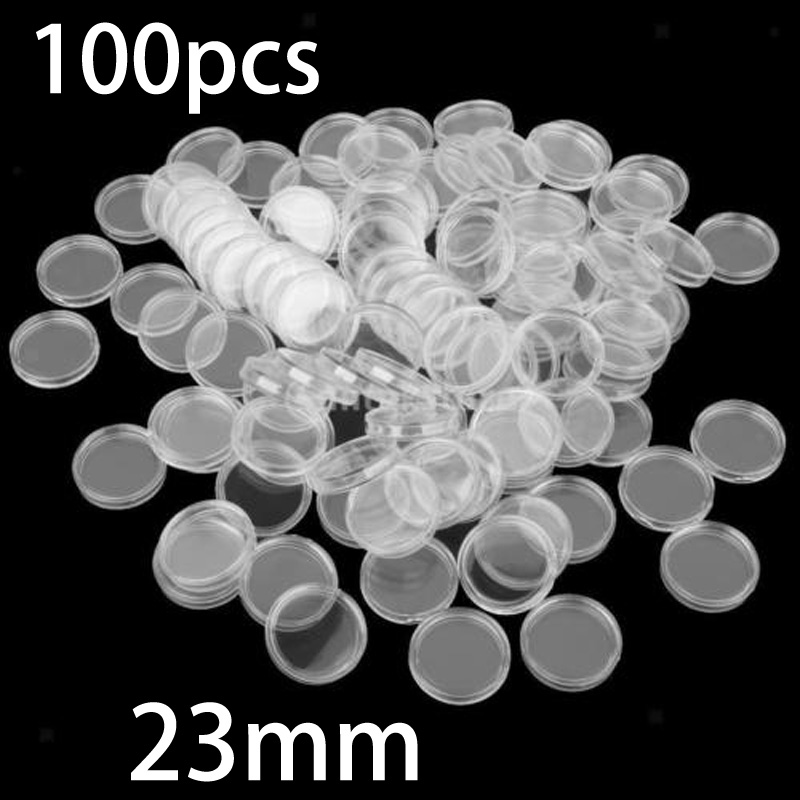Collectors Coins Jewelry & Watches Of Smithtown Photos - 100 قطعة من كبسولات العملات البلاستيكية