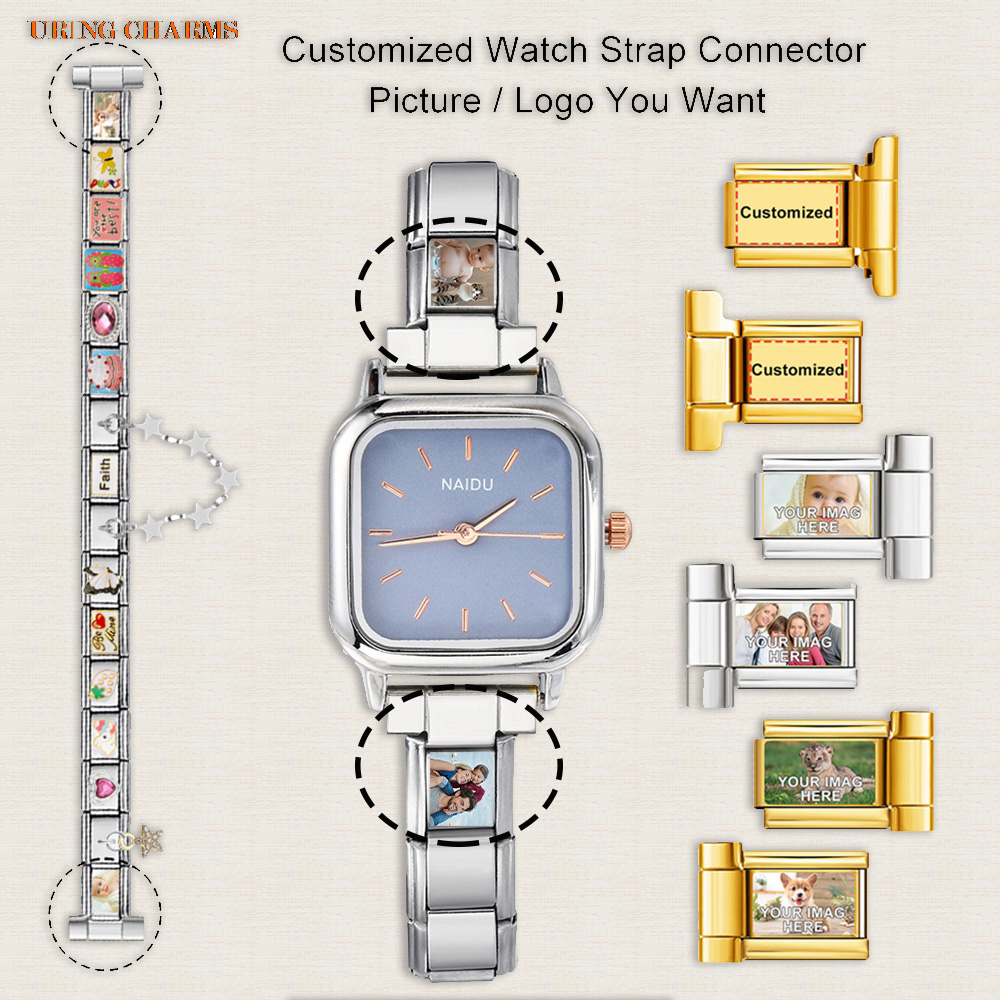 Jewelry Watches For Men - 1 زوج صورة شعار مخصص حزام