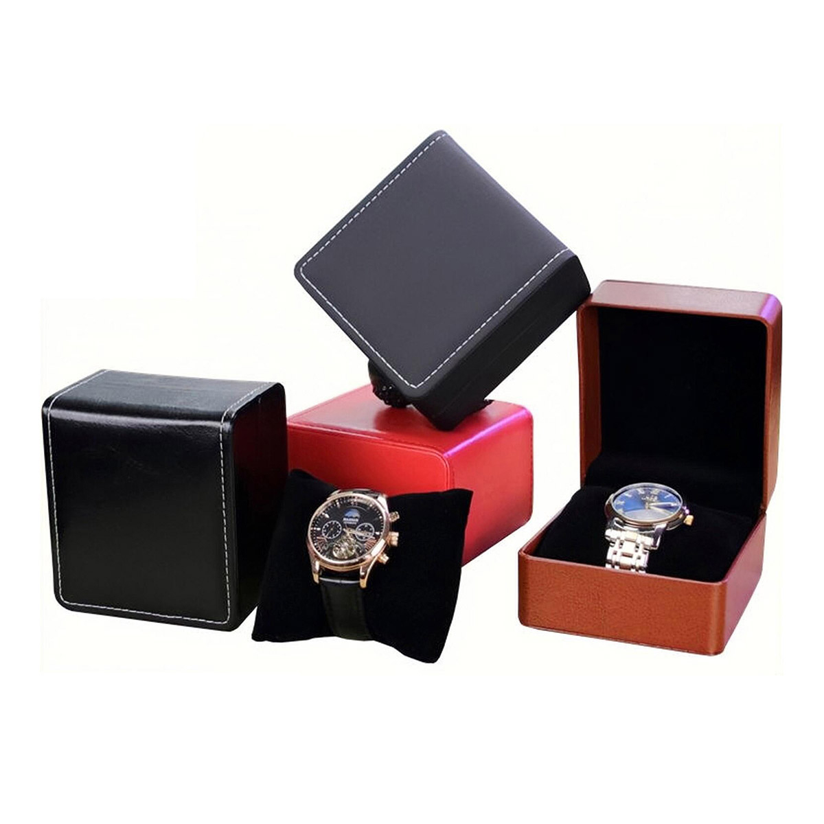 Best Jewelry Watches For Men - موضة الجلود ووتش صندوق حامل المنظم