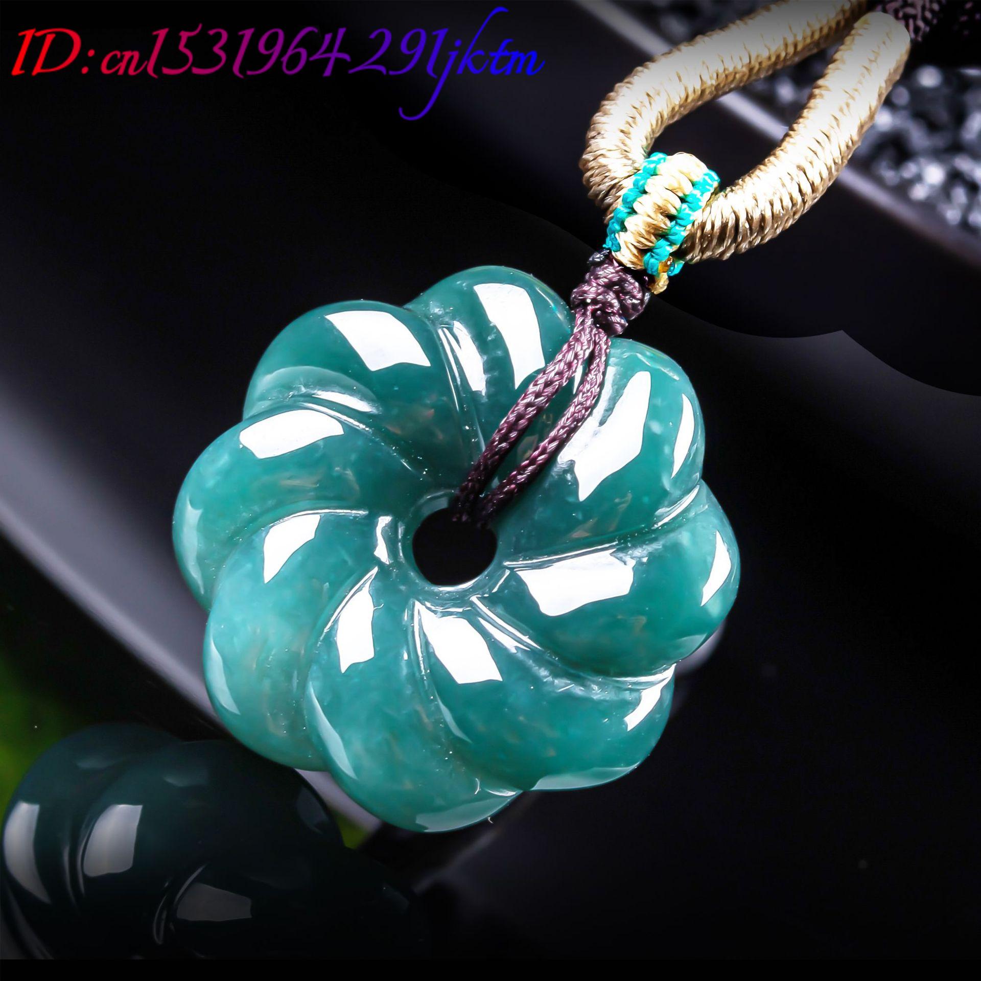 قلادة زهرة من اليشم البورمي ال - مراجعة Jewelry & Watches Review وسعره