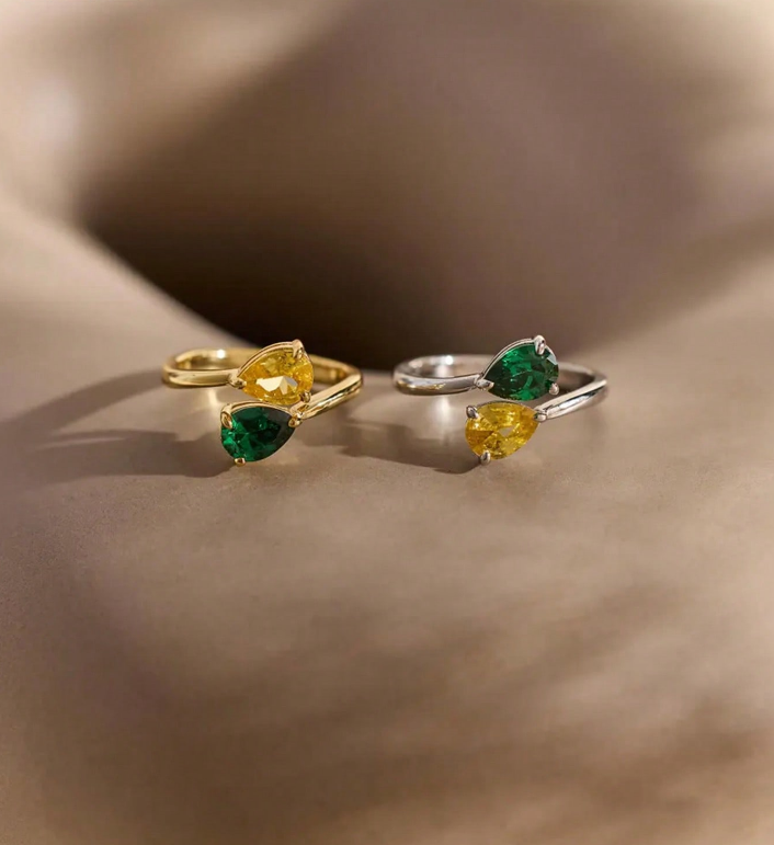 خواتم مخصصة بأحجار الميلاد متد - مراجعة Birthstone Ring Set وسعره