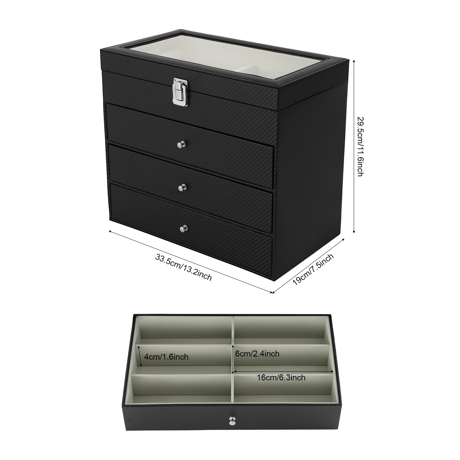 صندوق عرض وتخزين للنظارات، منظ - مراجعة Jewelry Box That Holds Watches وسعره