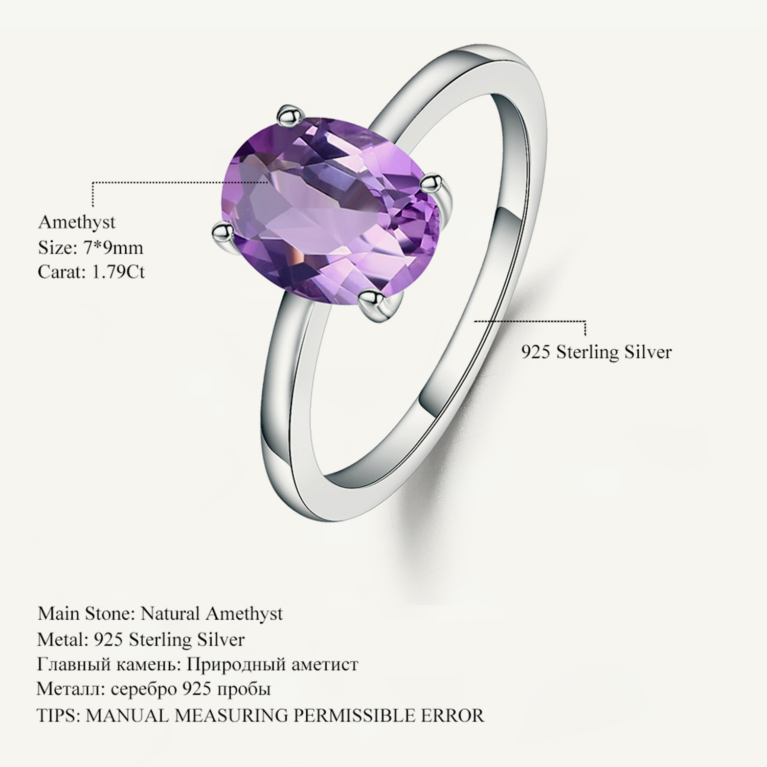 خاتم باليه من الفضة الإسترليني - مراجعة Birthstone Ring Set وسعره