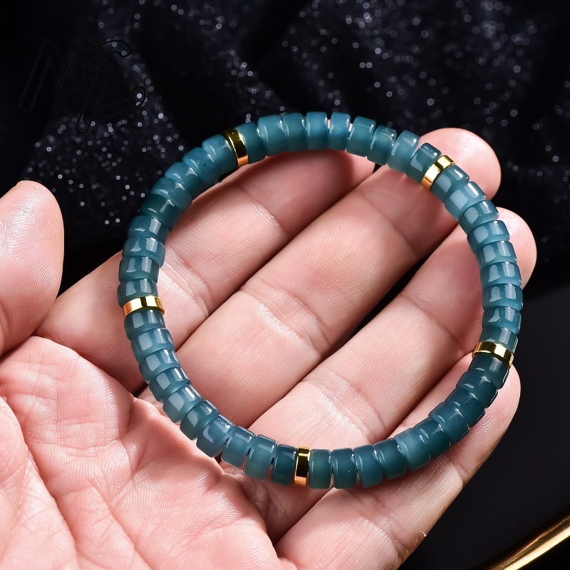 سوار من خرز اليشم الطبيعي الأز - مراجعة Jewelry & Watches Review وسعره
