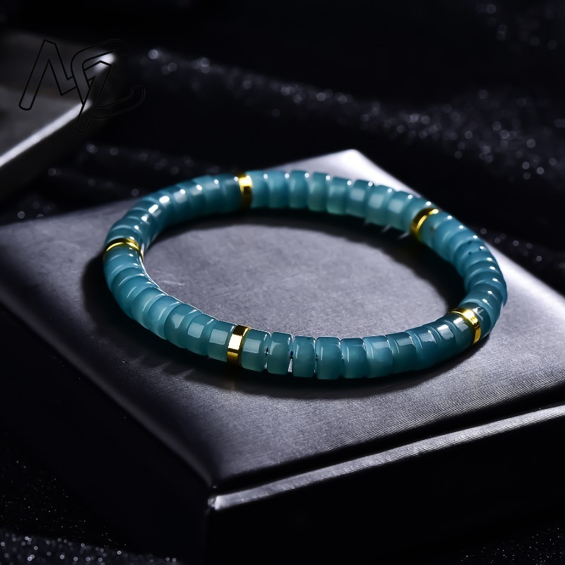 سوار من خرز اليشم الطبيعي الأز - مراجعة Jewelry & Watches Review وسعره