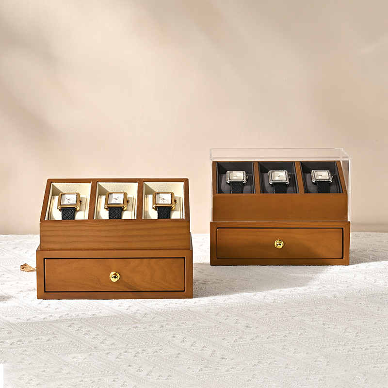 WoodTen 3 شبكات صندوق ساعة خشب - مراجعة Jewelry Box That Holds Watches وسعره