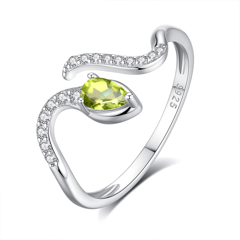 خاتم زفاف من الفضة الإسترلينية - مراجعة Birthstone Ring Set وسعره