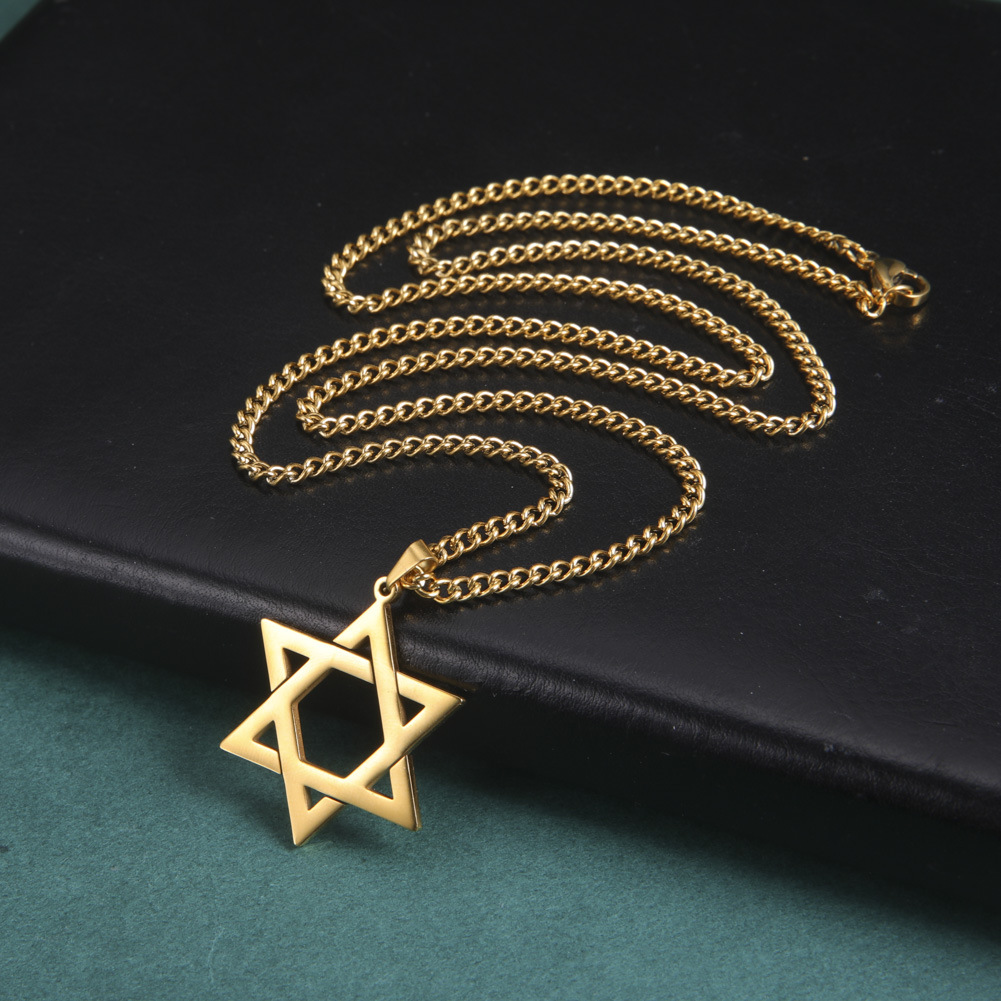 قلادة نجمة داود من الفولاذ الم - مراجعة Jewelry & Watches Review وسعره